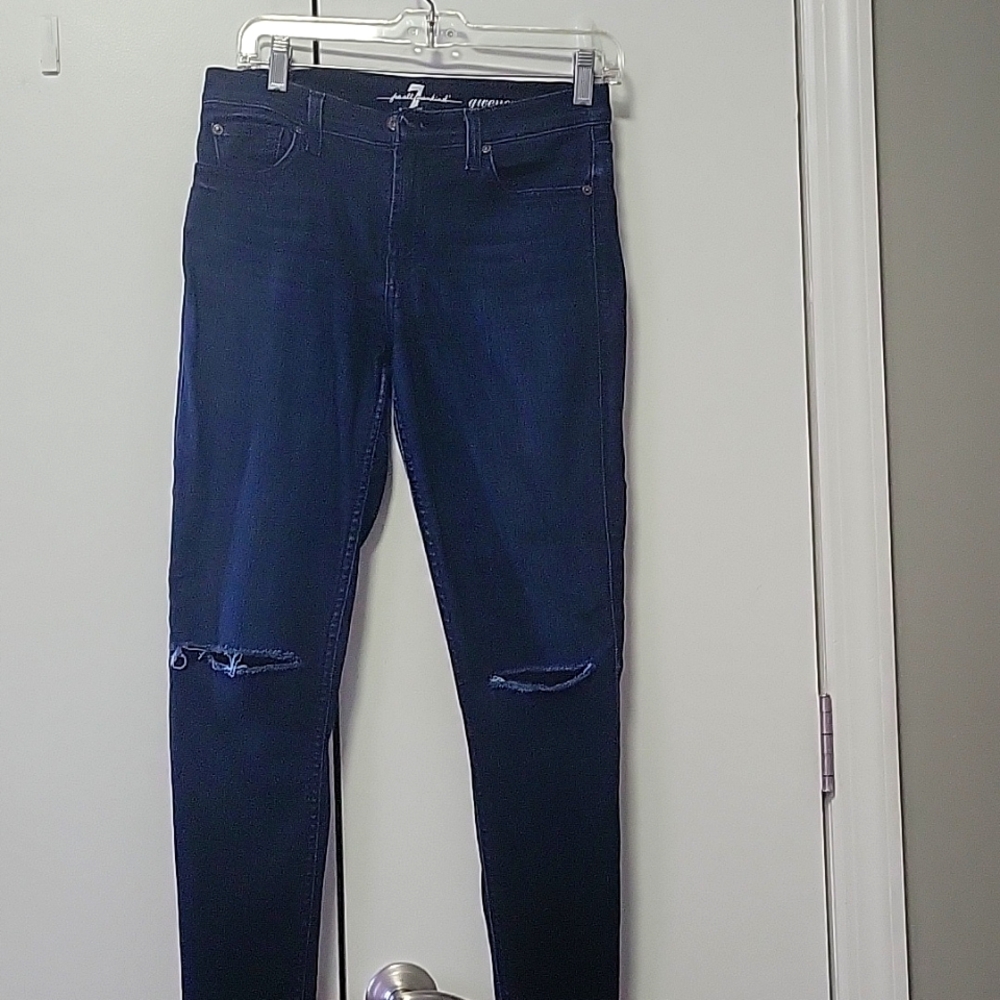 Blue denim 7 For all Mankind size 27 Skinney Jeans